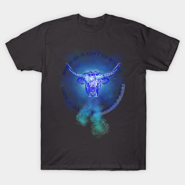 I Am a Tauren - bull design T-Shirt by Cristilena Lefter